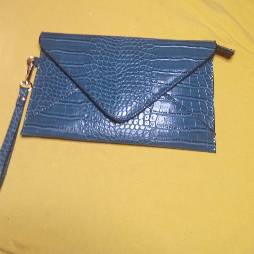 New Alligator pattern clutch  with tassel